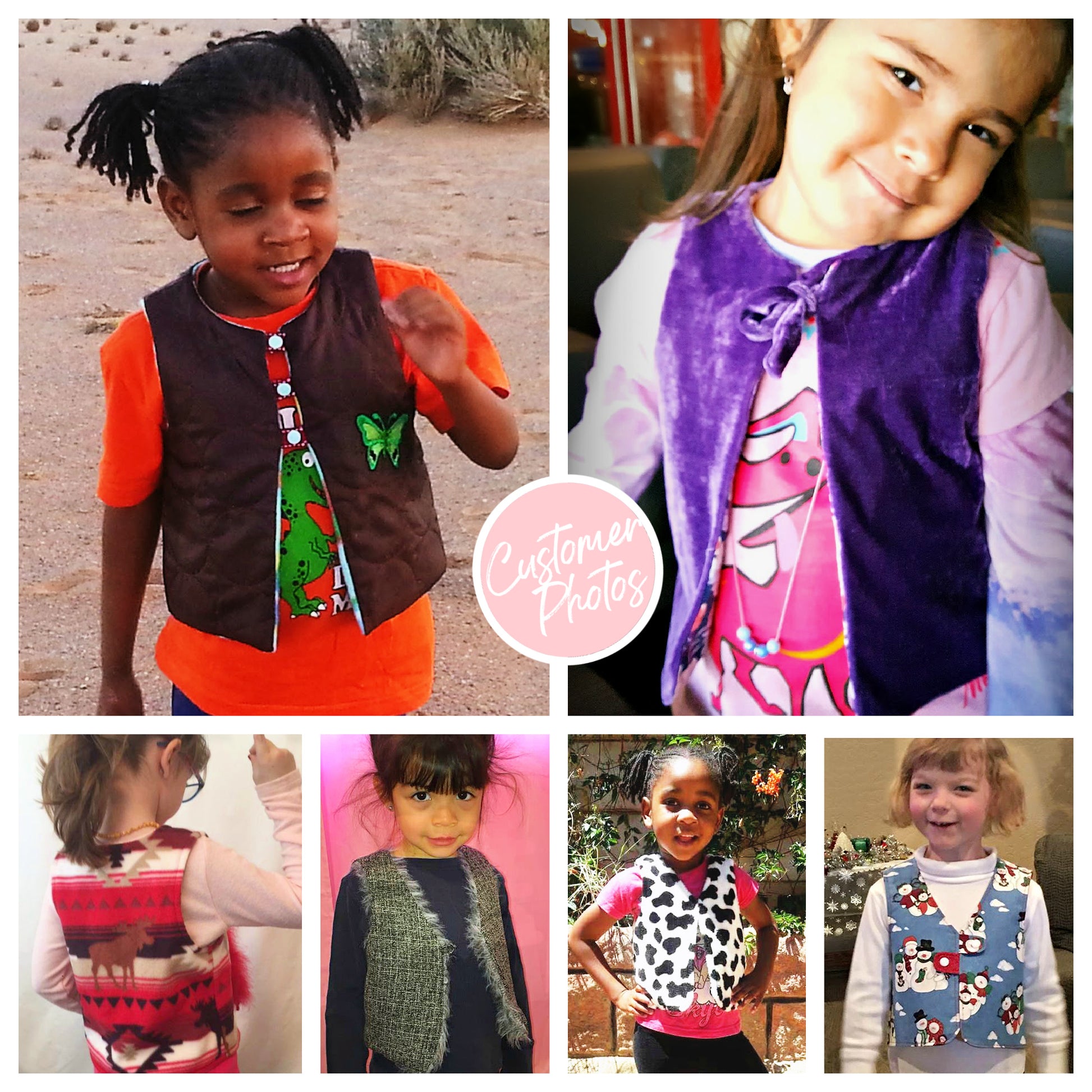 Baby vest, pdf sewing pattern, age 1-12. Fully reversible with cute KamSnap closure. Customer images