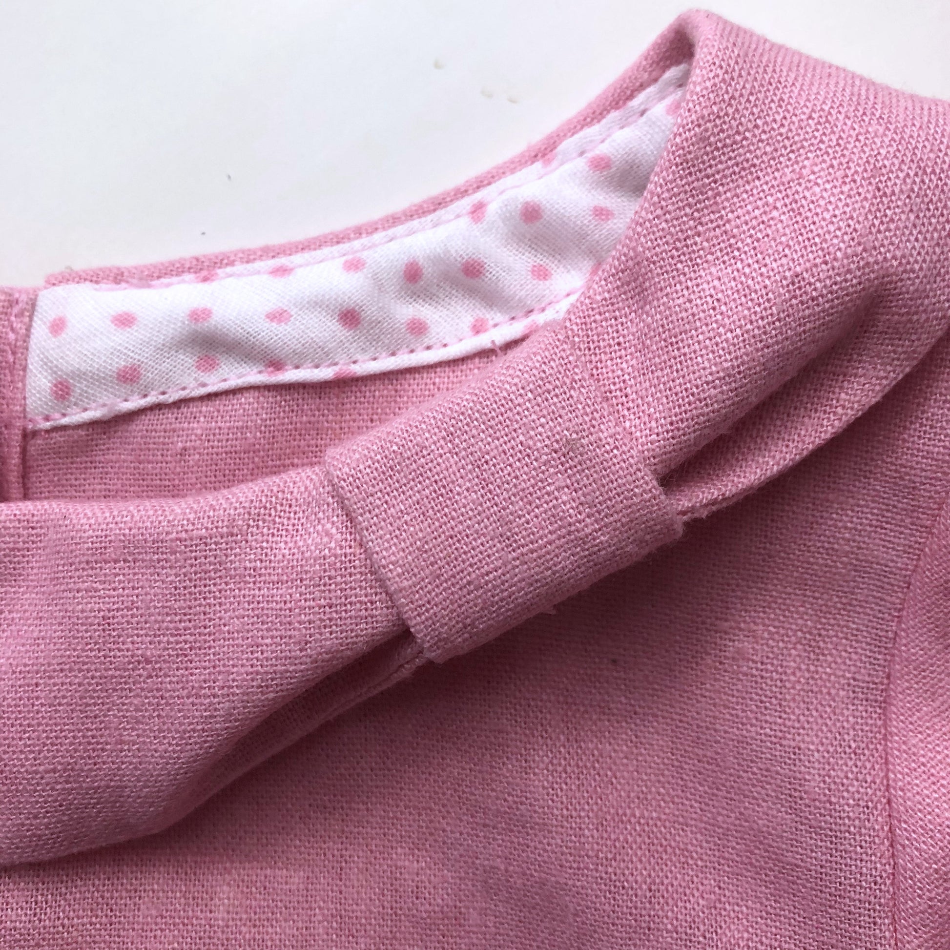 Beatrice blouse, pdf sewing pattern with assymmetrial collar and feature bow. Vute inset sleeves. Comes with YouTube sewing tutorial.