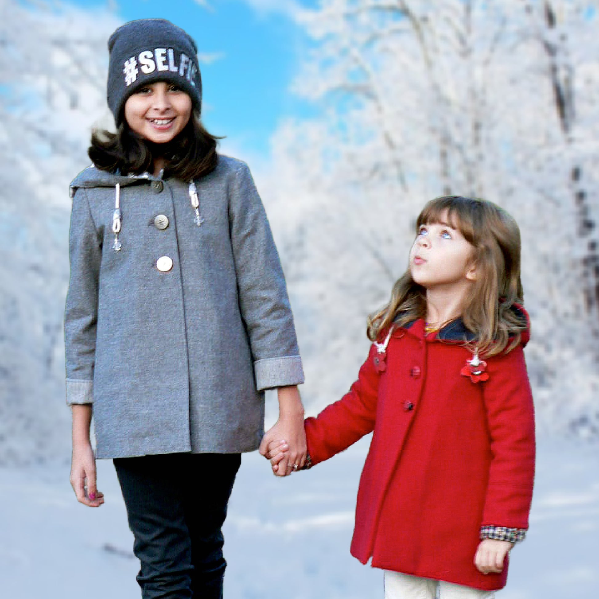 Dakota Pea Coat, pdf sewing pattern by Frocks and Frolics. Fully lined wool coat  with hoodie or collar. The sewing pattern comes with video tutorials.