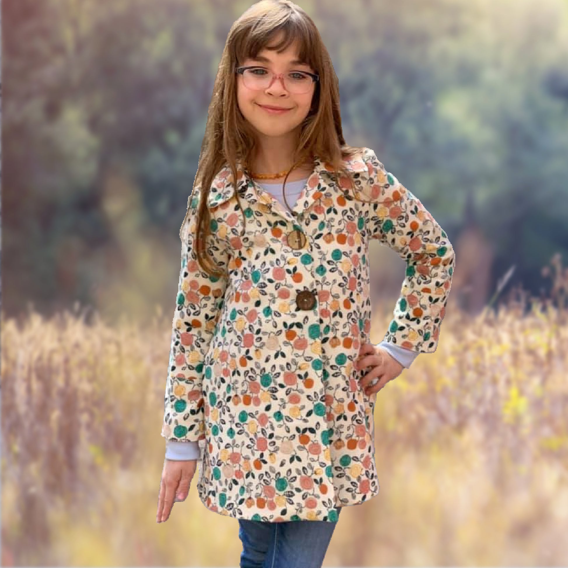 Dakota Pea Coat, pdf sewing pattern by Frocks and Frolics. Fully lined wool coat  with hoodie or collar. The sewing pattern comes with video tutorials.