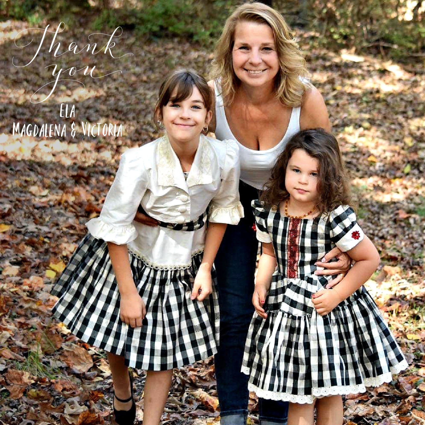 Isabella dress pdf sewing pattern by Frocks and Frolics. Flower Girl Vintage dress with ivory bodice, large gingham print, tudor neckline, short cap sleeves and a button down back closure. Optional pin tucks on the bodice. Comes with detailed video tutorial.