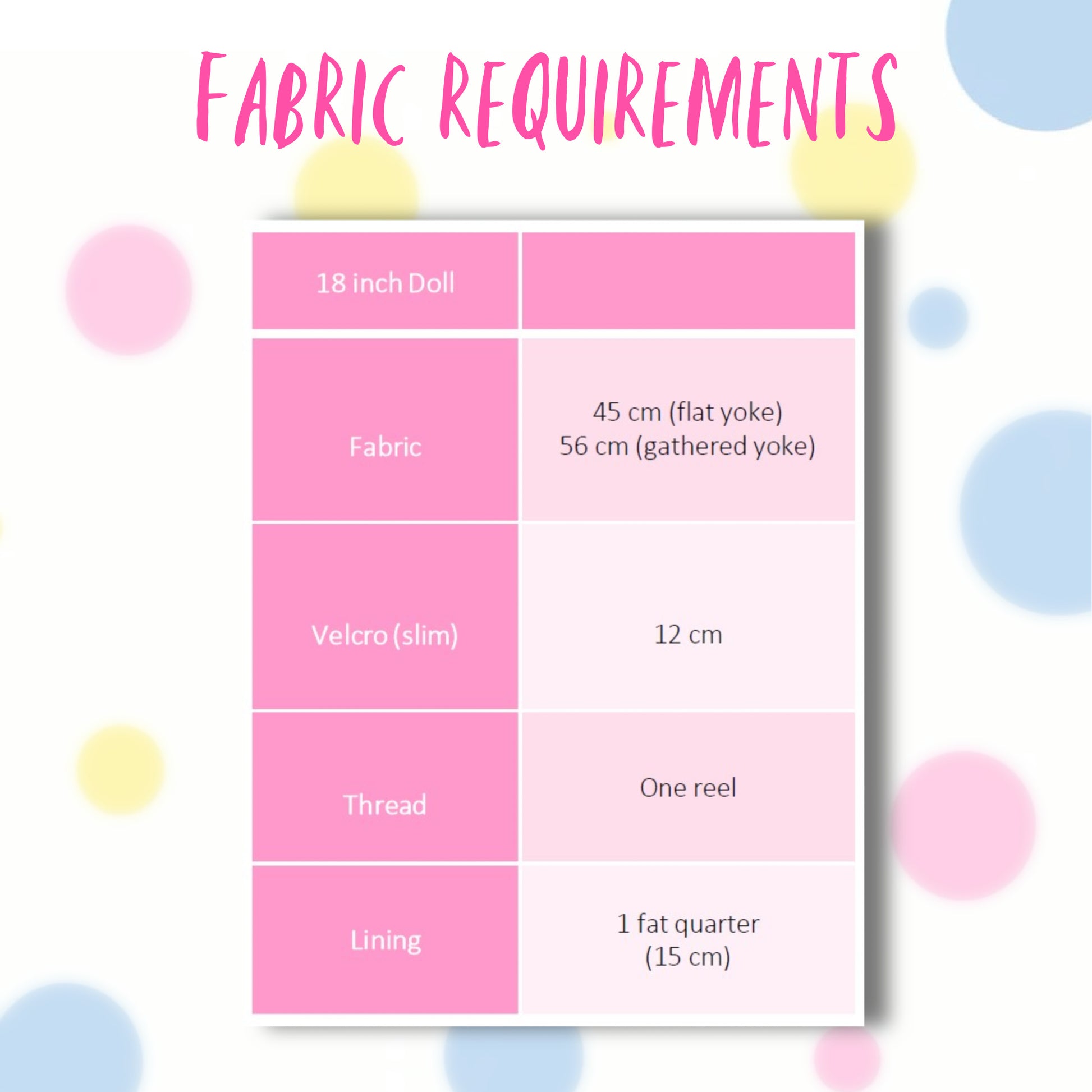 Isabella Doll dress, pdf sewing pattern for American Girl dolls. 18 inch doll clothes. Dress with pin tucks on the fron bodice and velcro closure. You get video tutorials for every step. Fabric requirements