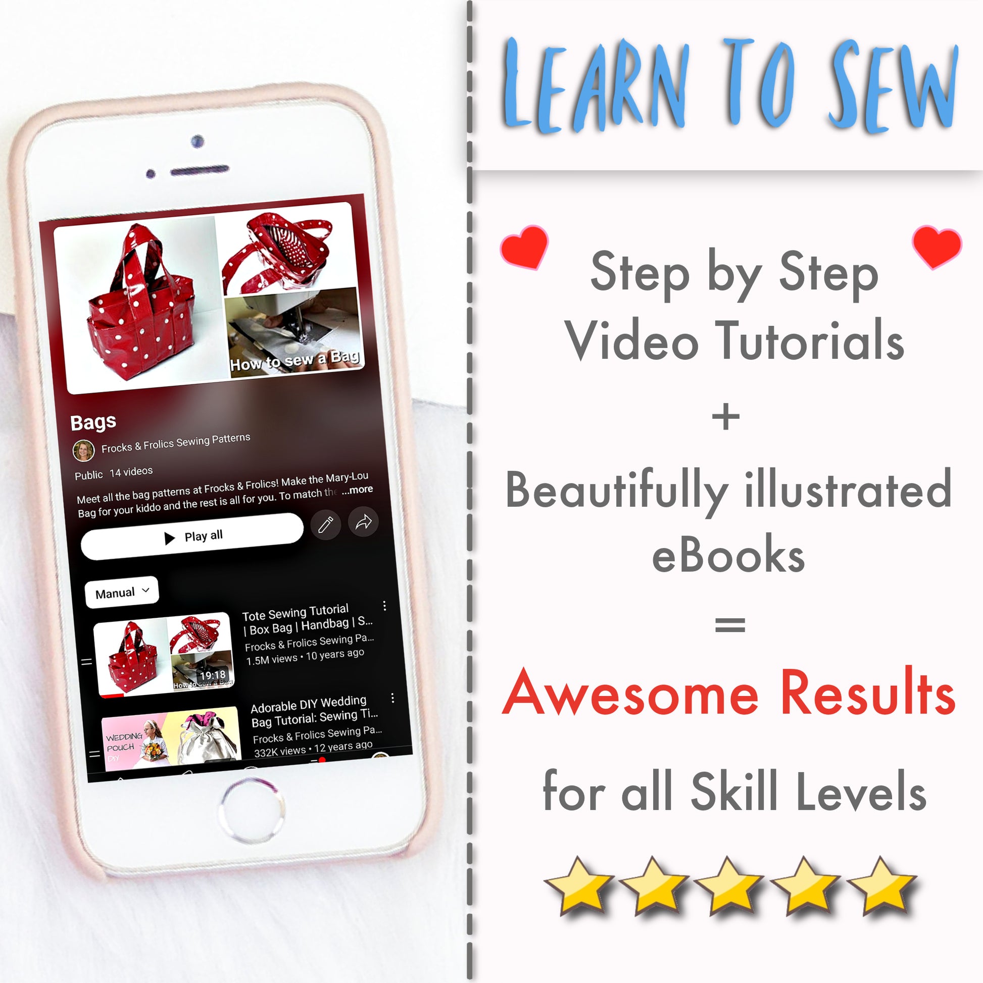 Handbag for girls pdf sewing pattern. This pdf sewing pattern comes with a video guide. The bag has inner and outer pockets and can be made in oil cloth, laminated fabrics and heavy weight woven fabrics for the outer and lighter cotton for the inner fabrics. The bag is called Box Bag and is suitable for women, teens and girls.