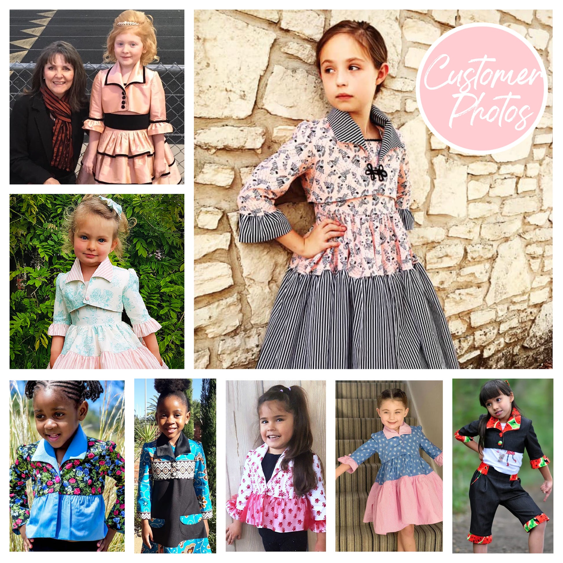 Paris bolero, pdf sewing pattern, waist length bolero with three feature buttons, plain set in sleeves and plain turned up hem with a decorative slit. Beautiful shawl collar.  Free sewing course, tutorials for every step on YouTube. Customer makes.