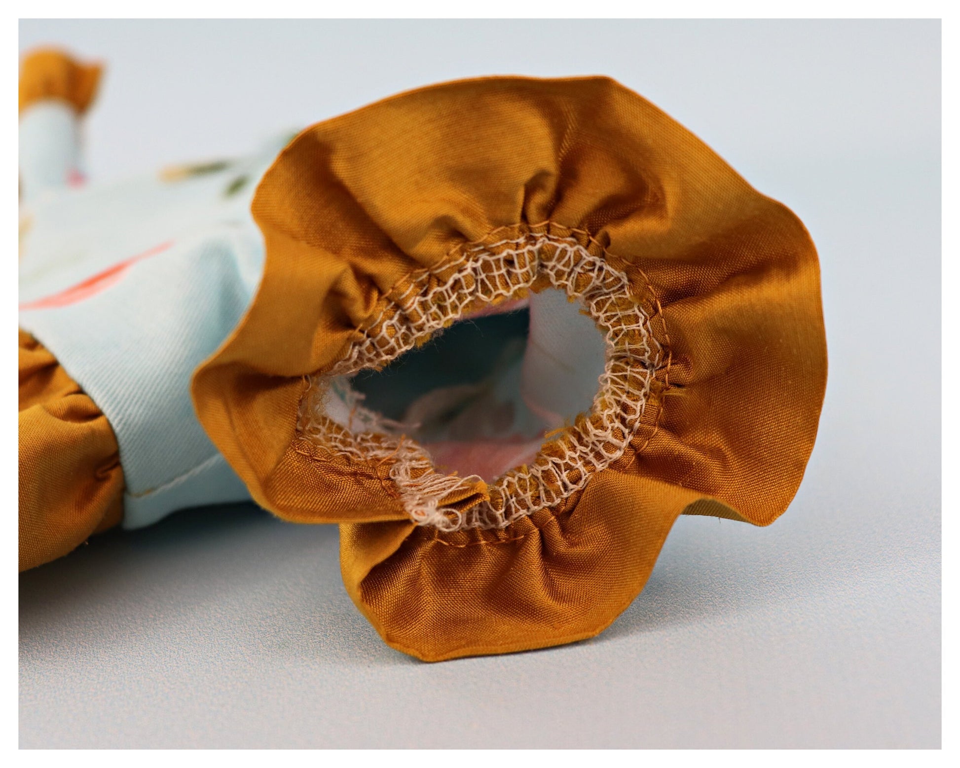 Paris doll bolero digital pdf sewing pattern. View of the ruffle sleeve.