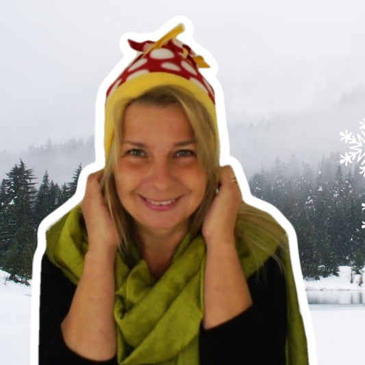 Hat pdf sewing patter, cozy fleece, free sewing pattern and video tutorial