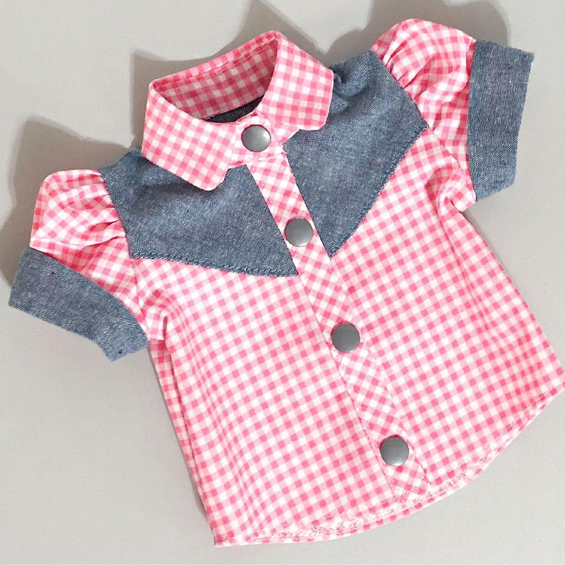 Western blouse sewing pattern for American Girl dolls  by frocks and folics, fitting 18 inch dolls. Cute combo paired with the Audrey CapriPants also available through frocks and frolics.