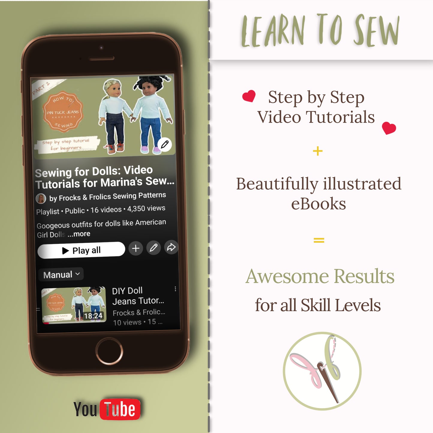 Prinzessinnenkleid für Puppen