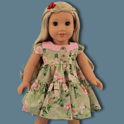 Isabella Dress for 18” Dolls Beginner Pattern + Video – Frocks & Frolics Isabella Dress for 18” Dolls Beginner Pattern + Video – Frocks & Frolics