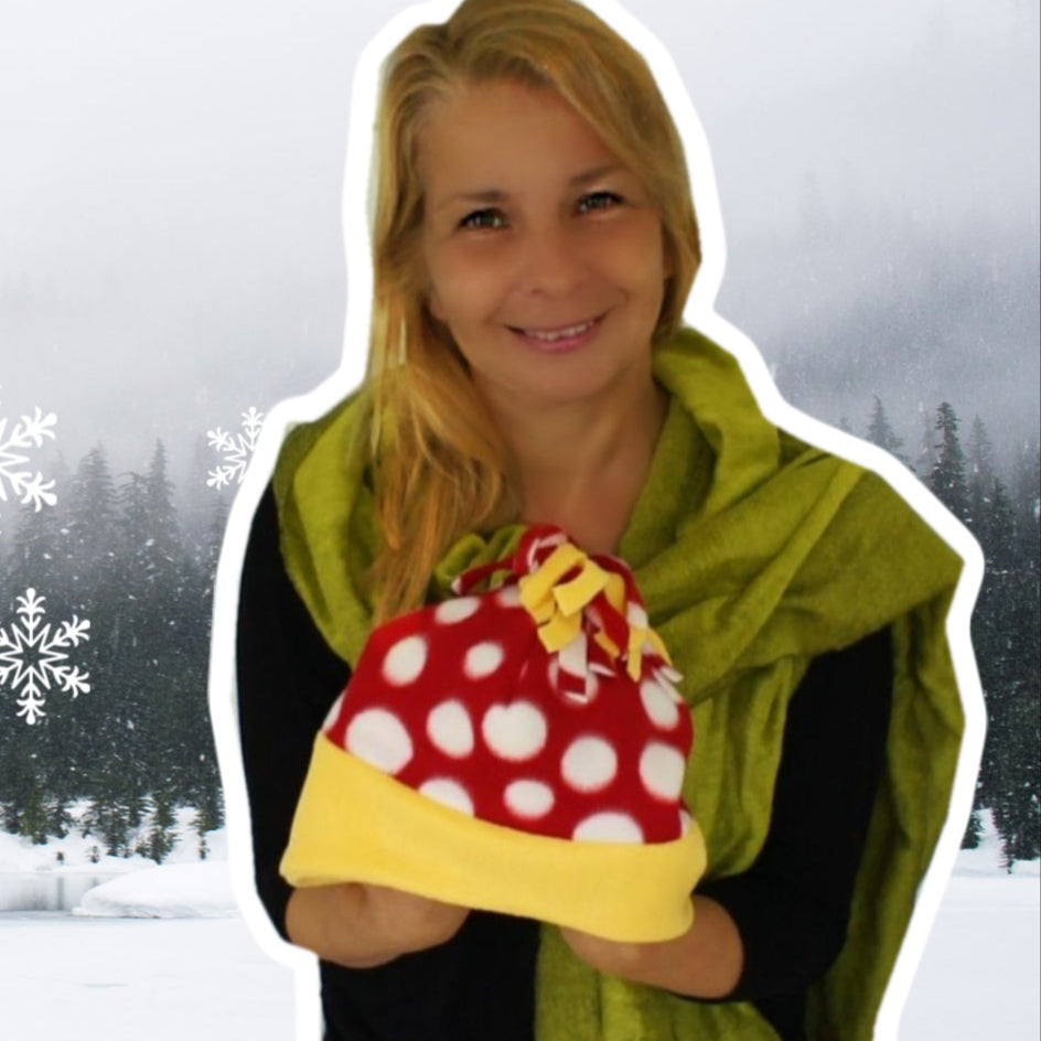 Hat pdf sewing patter, cozy fleece, free sewing pattern and video tutorial