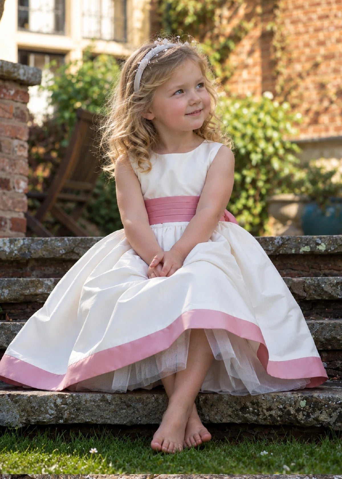 Flower Girl Dress Sewing Pattern PDF – Girls Sizes 1-12