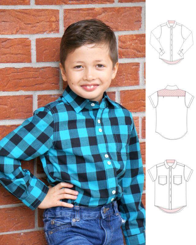 pdf Boys and Shirt Cool sewing pattern | Frocks Frolics |