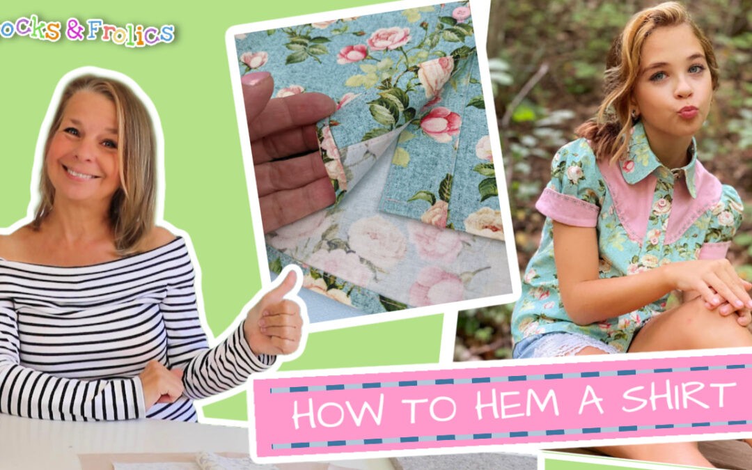 Western Blouse: How to sew a curved Hem