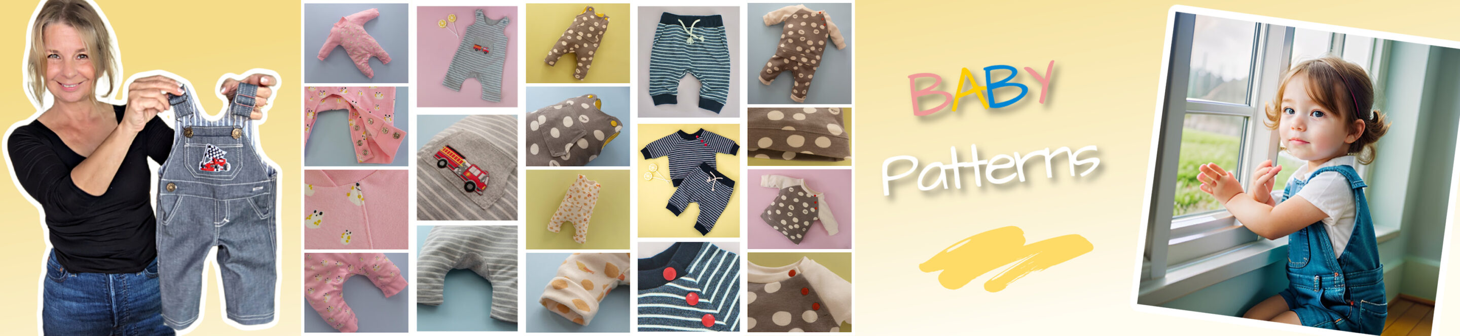 Toddler and Baby sewing patterns, dungarees and other patterns by frocks & frolics